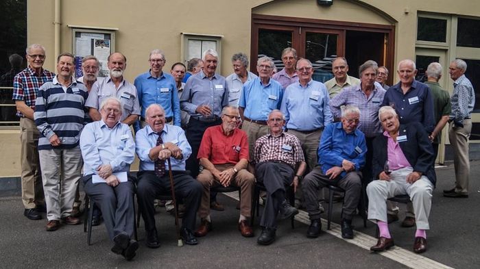 The 62-5 group outside Naughton’s – Nov 2017