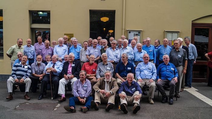 The combined 61-4 and 62-5 groups outside Naughton’s – Nov 2017